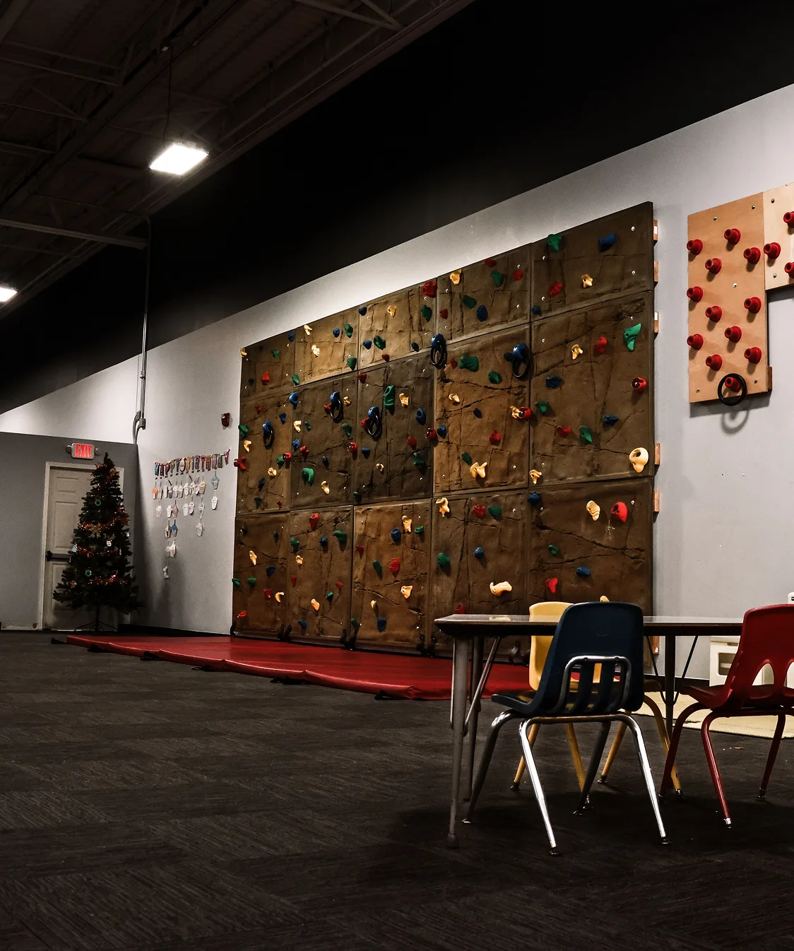 Childcare room at Route 250 — safe, clean, welcoming space for kids while parents train