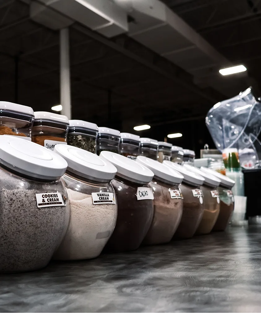 Smoothie bar at Route 250 — healthy post-workout drinks in New Philadelphia Ohio